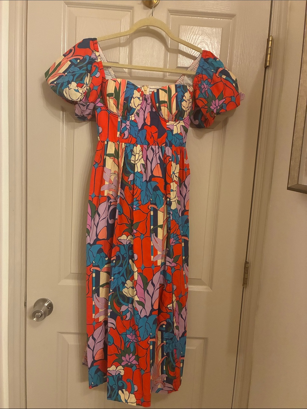 Tuckernuck‎ Multicolor Floral Puff-Sleeve Dress